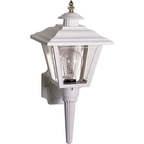 white outdoor wall sconce